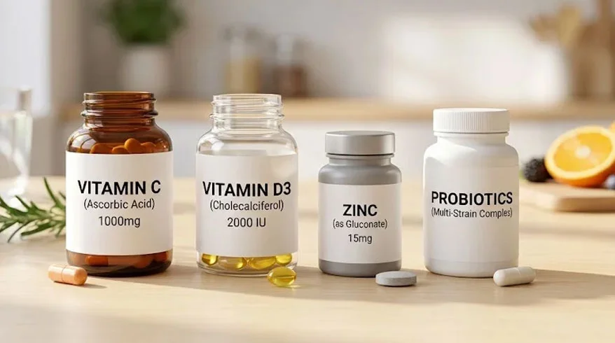 Evidence-Based Immunity Supplements: Vitamin C, D, Zinc, and Probiotics